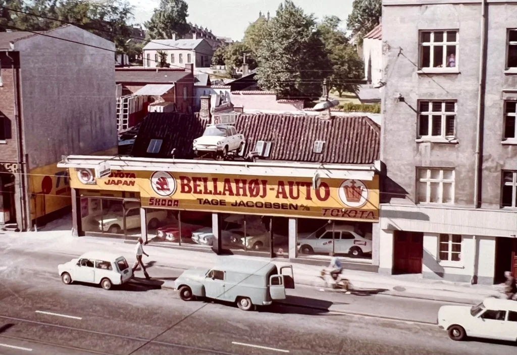 Jacobsen Biler i gode gamle dage 1971autoværksted skadescenter Søborg